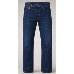 Levis 501 Jeans Mens 36x29 Original Fit Denim Dark Wash Button Fly Mexico